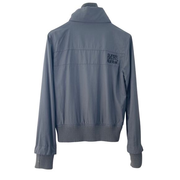 Superdry Windcheater Men’s Jacket Gray Japan Style Triple Zip Windproof Size M - Picture 2 of 9